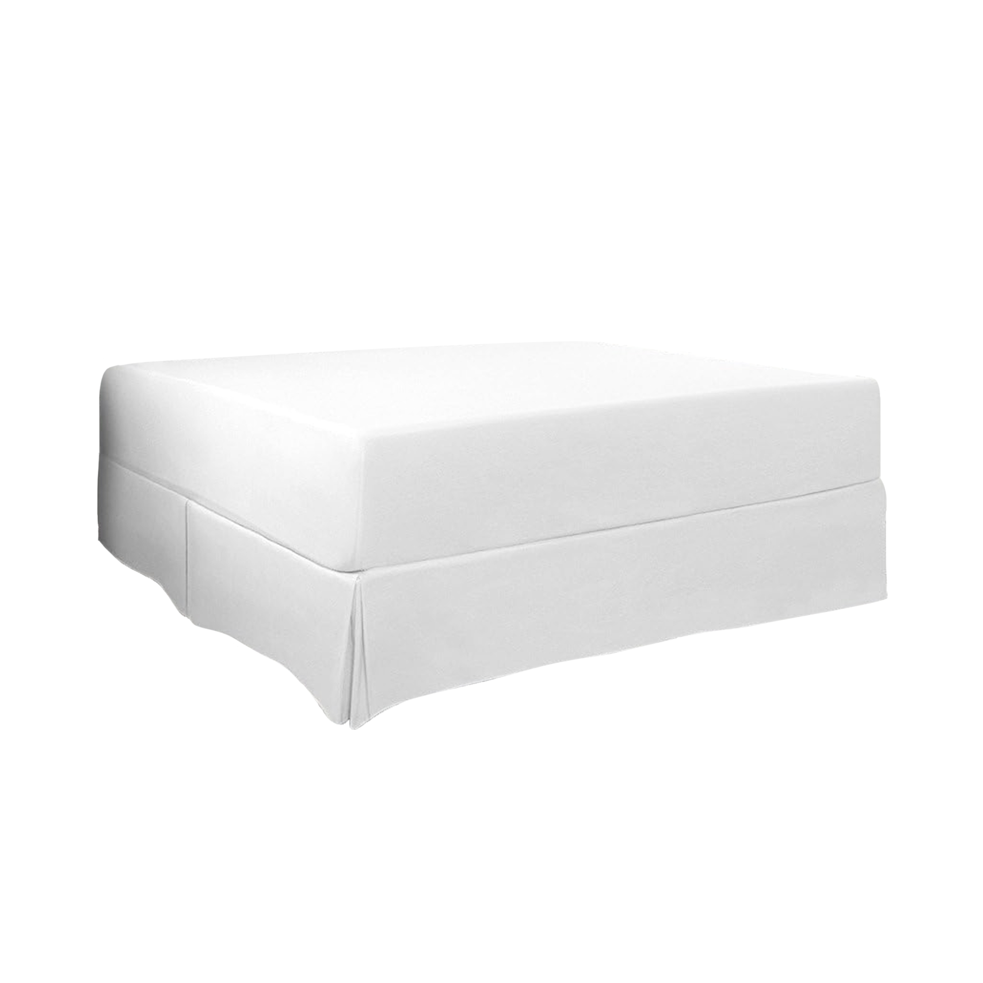 Premium Tailored Fit Bed Skirt with Solid Color, Elegant Drop