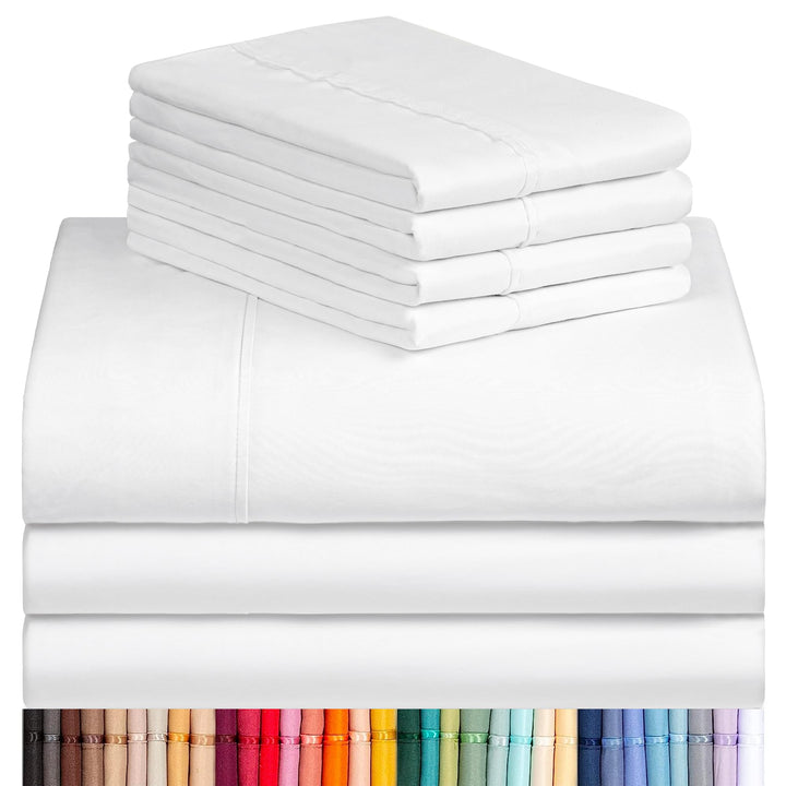 a stack of white sheets