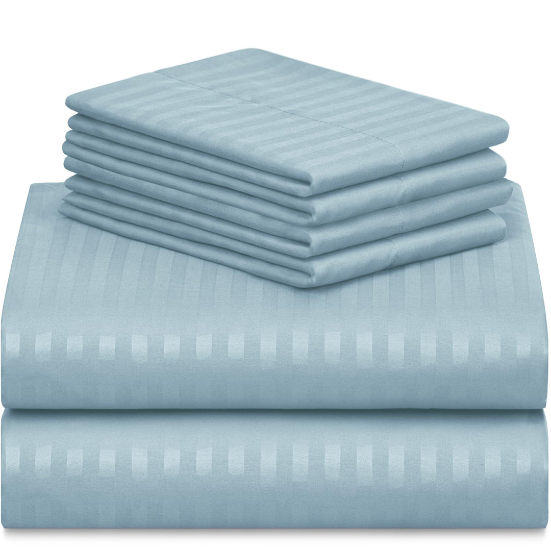 a stack of folded sheets