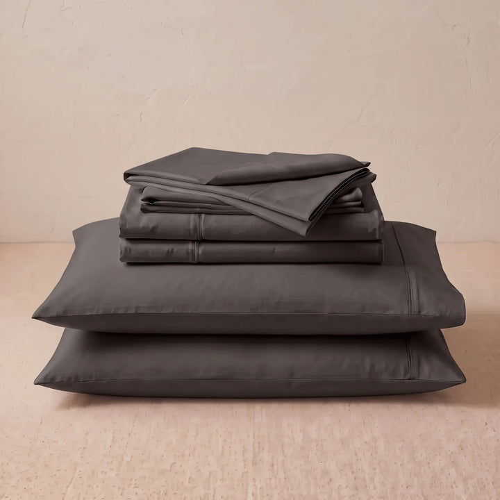 LuxClub EverCool Sheet Set in Dark Grey – Cooling Deep Pocket Microfiber