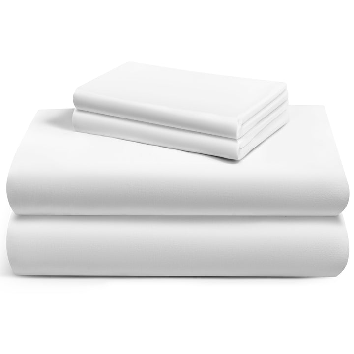 a stack of white sheets