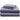 a stack of purple sheets