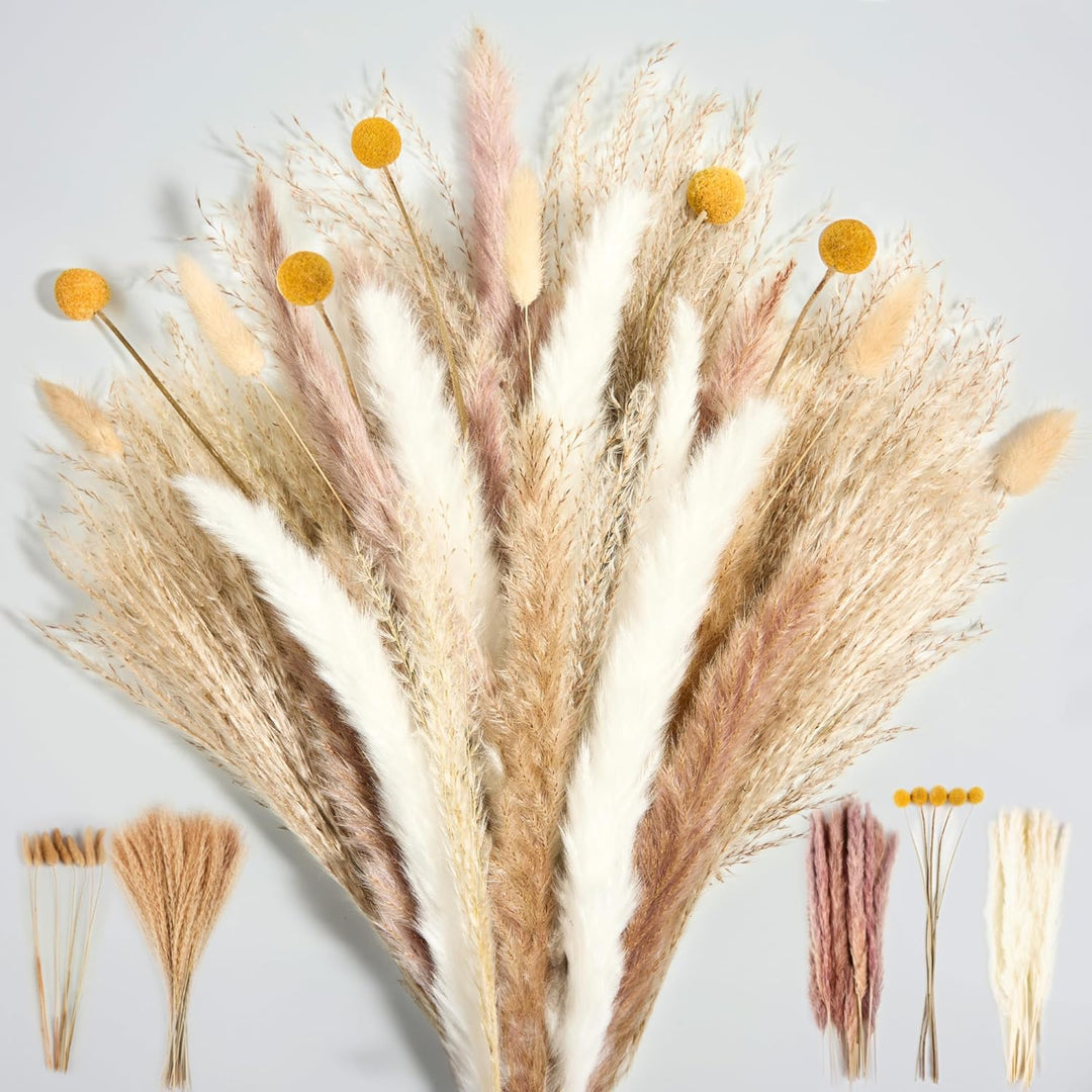 a bunch of dried flowers