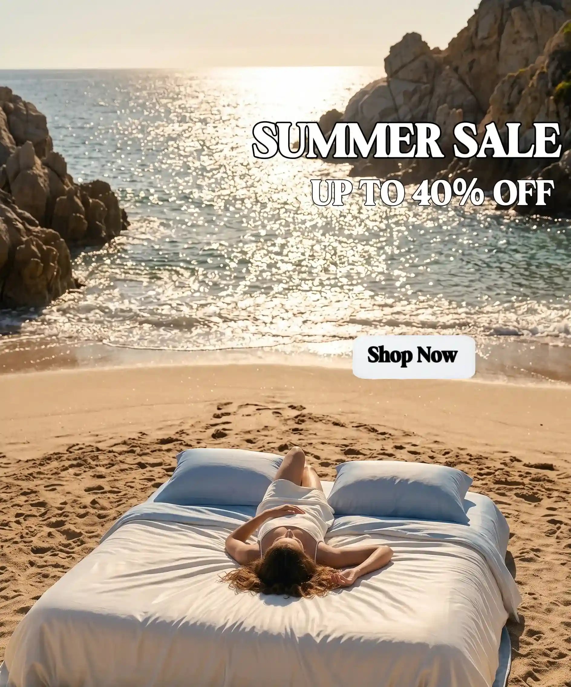 LuxClub cooling sheet set lifestyle hero banner – up to 40%off