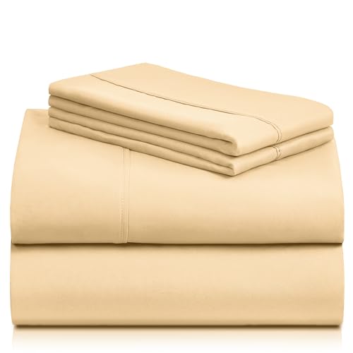 a stack of beige sheets