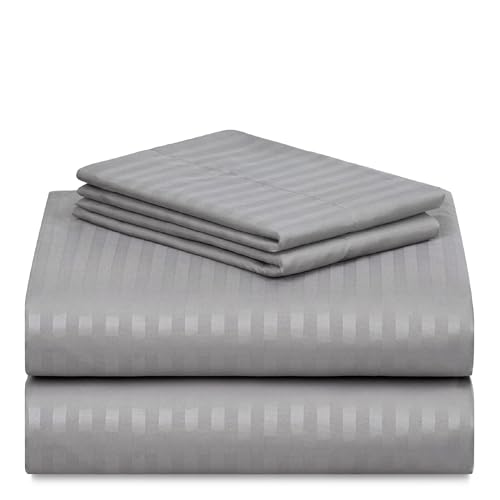 a stack of grey sheets