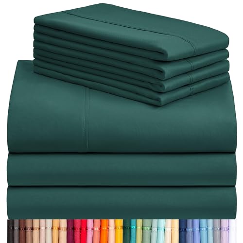 a stack of green sheets