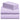 a stack of purple sheets