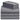 a stack of grey sheets