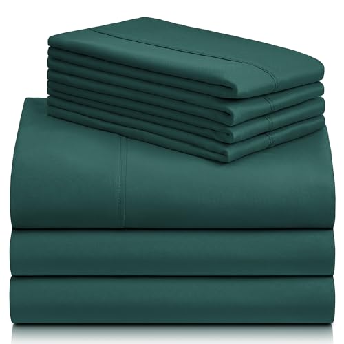 a stack of green sheets