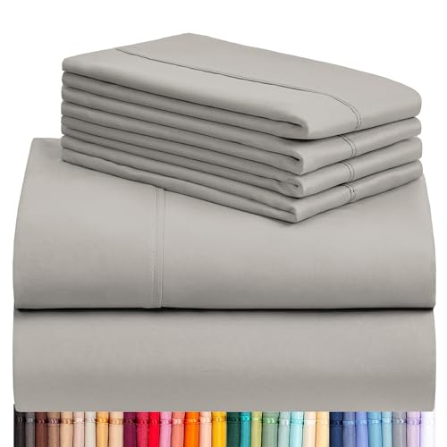 a stack of grey sheets