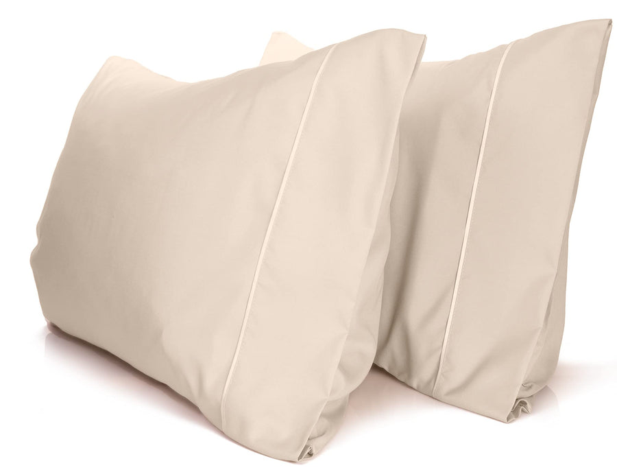 a pair of white pillows