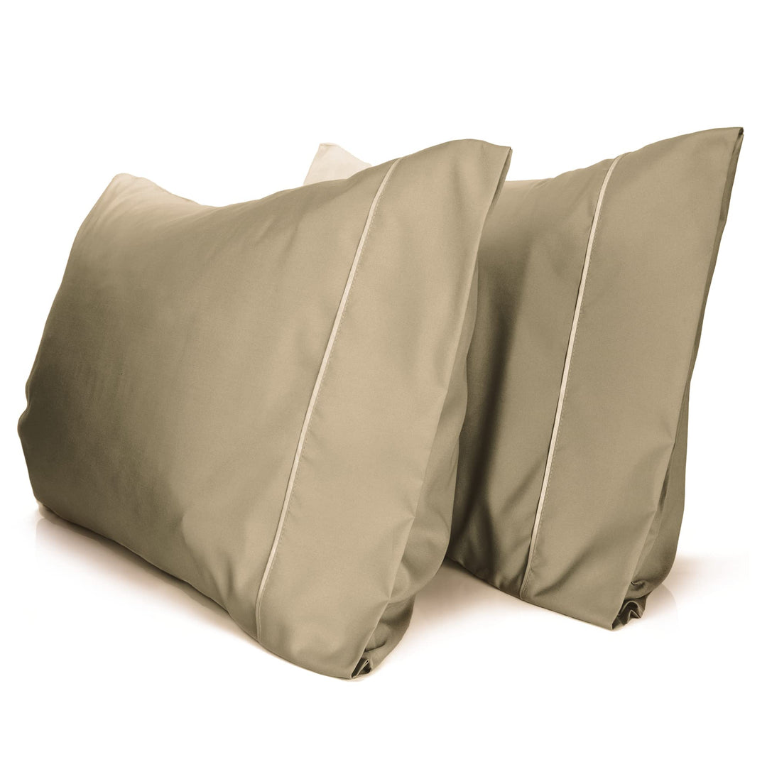 a pair of pillows on a white background