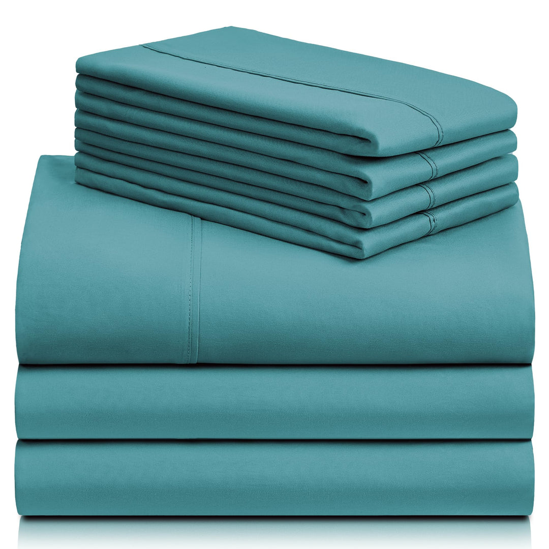 a stack of folded sheets