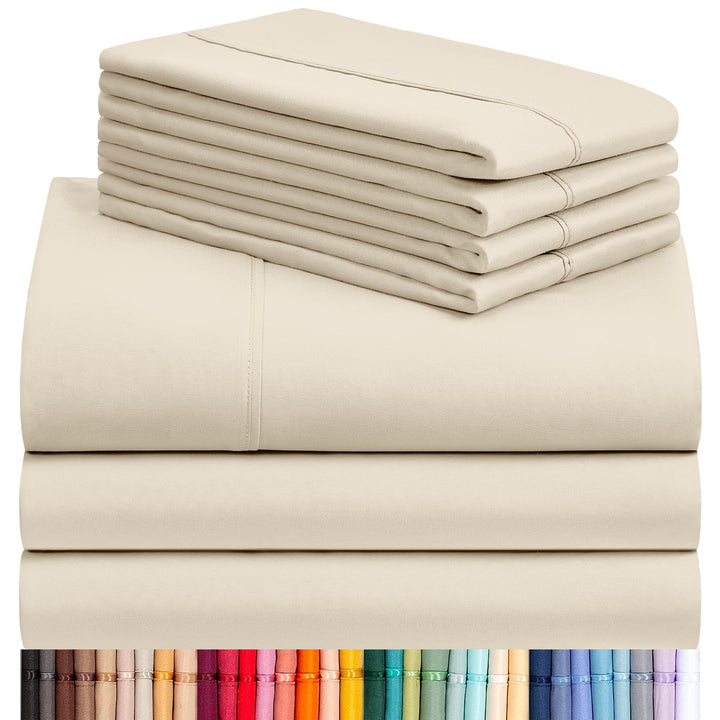 a stack of folded sheets