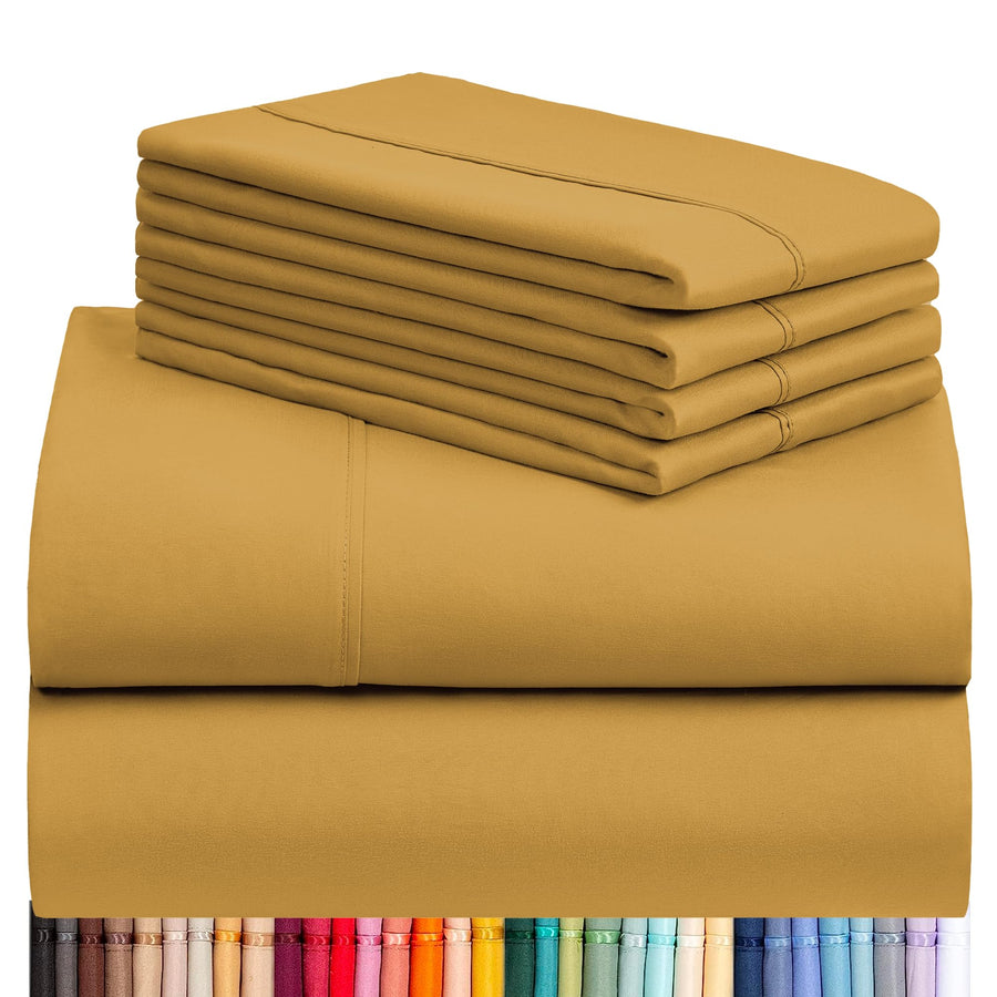 a stack of folded bedding sheets