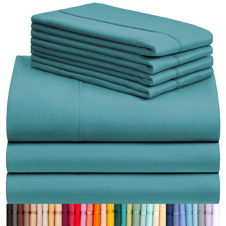 a stack of folded sheets