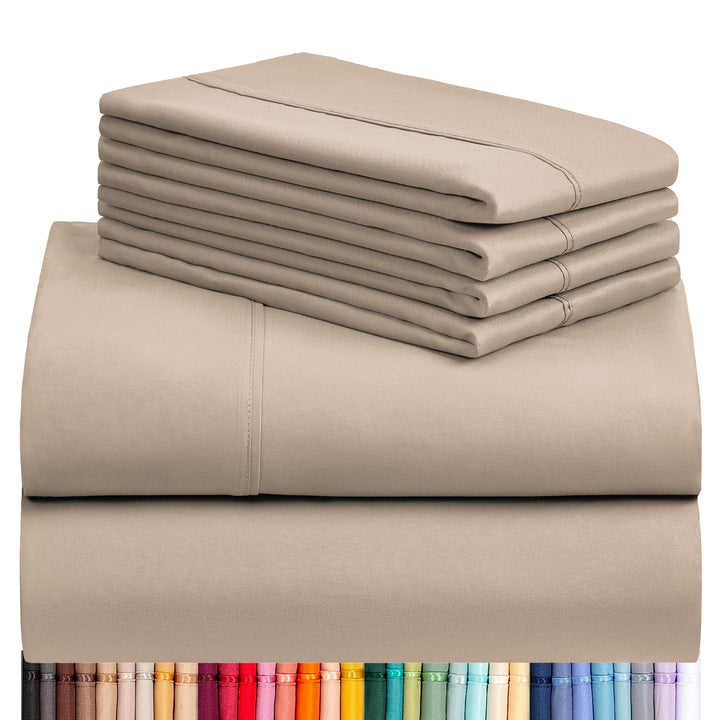 a stack of folded sheets