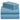 a stack of blue sheets