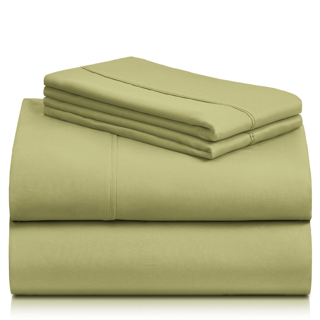 a stack of folded sheets